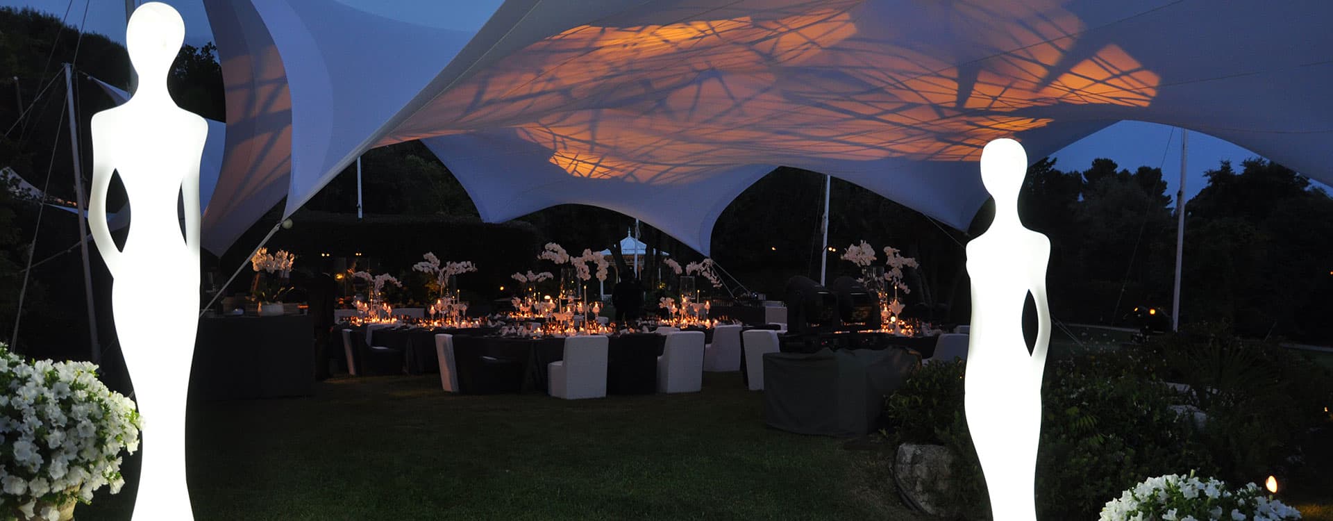 Réception mariage mobilier lumineux